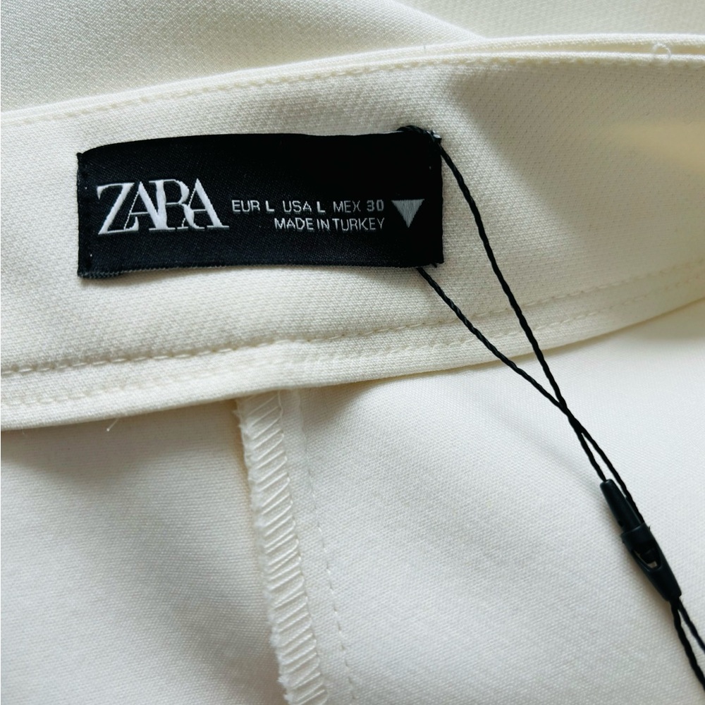 Zara Off-White Tailored Skort - Picture 8 of 12